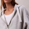 Bluza z kapturem z polaru z logo i zamkiem Bluza z kapturem z polaru z logo i zamkiem