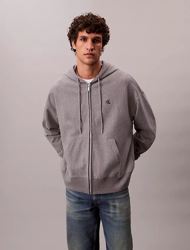 Bluza z kapturem z wysokiej jakości frotte o luźnym kroju Bluza z kapturem z wysokiej jakości frotte o luźnym kroju