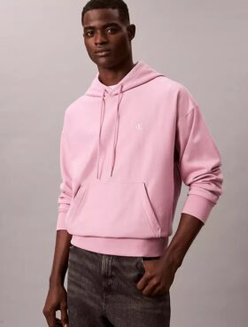 Bluza z kapturem z wysokiej jakości frotte o luźnym kroju z Monogramem