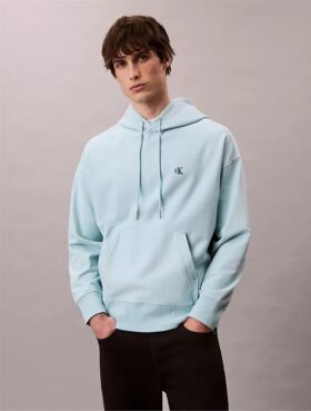 Bluza z kapturem z wysokiej jakości frotte o luźnym kroju z Monogramem
