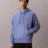 Bluza z kapturem z wysokiej jakości frotte o luźnym kroju z Monogramem Bluza z kapturem z wysokiej jakości frotte o luźnym kroju z Monogramem