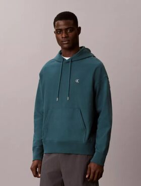 Bluza z kapturem z wysokiej jakości frotte o luźnym kroju z Monogramem