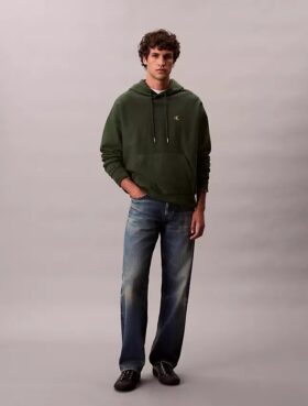 Bluza z kapturem z wysokiej jakości frotte o luźnym kroju z Monogramem