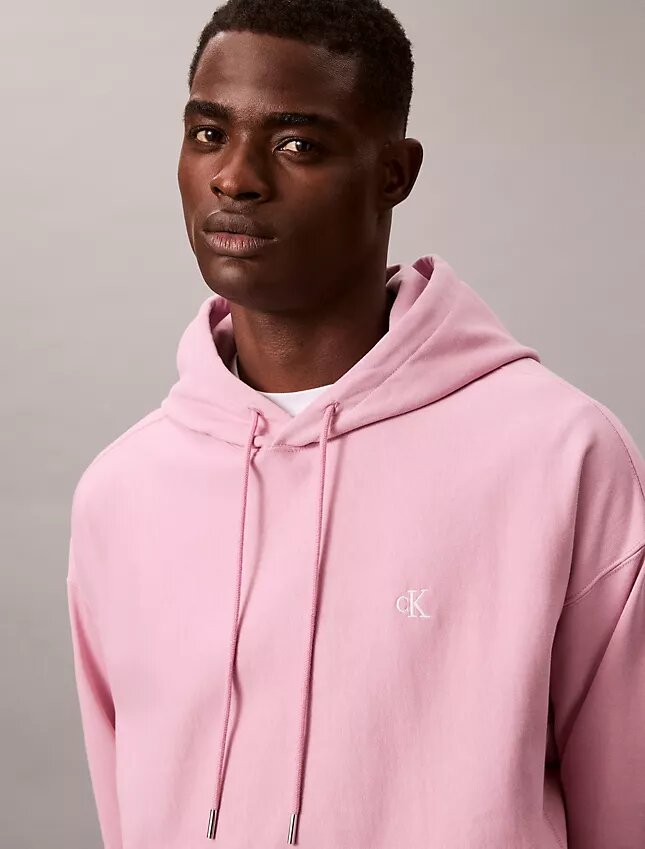 Bluza z kapturem z wysokiej jakości frotte o luźnym kroju z Monogramem Bluza z kapturem z wysokiej jakości frotte o luźnym kroju z Monogramem