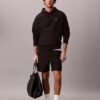 Bluza z kapturem z wysokiej jakości frotte o luźnym kroju z Monogramem Bluza z kapturem z wysokiej jakości frotte o luźnym kroju z Monogramem