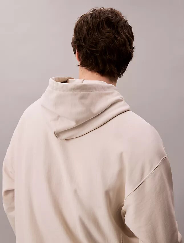 Bluza z kapturem z wysokiej jakości frotte o luźnym kroju z Monogramem Bluza z kapturem z wysokiej jakości frotte o luźnym kroju z Monogramem