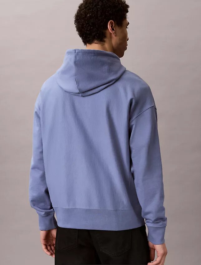 Bluza z kapturem z wysokiej jakości frotte o luźnym kroju z Monogramem Bluza z kapturem z wysokiej jakości frotte o luźnym kroju z Monogramem