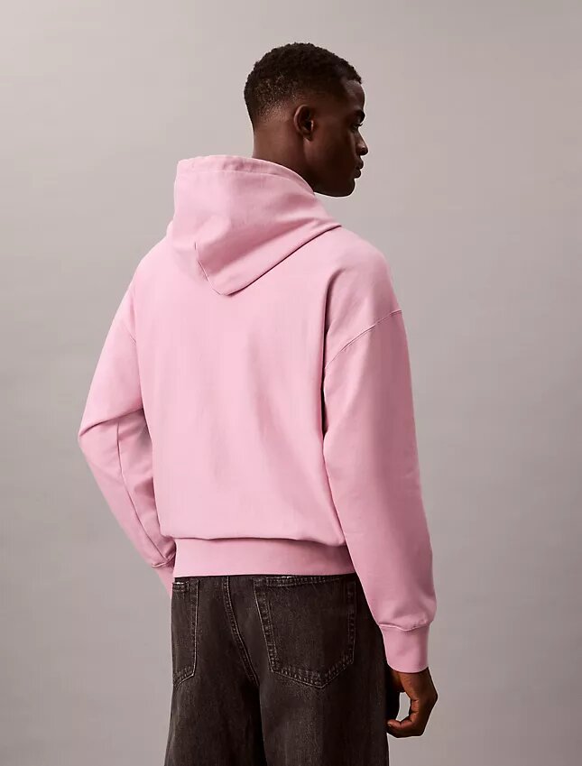 Bluza z kapturem z wysokiej jakości frotte o luźnym kroju z Monogramem Bluza z kapturem z wysokiej jakości frotte o luźnym kroju z Monogramem