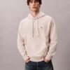 Bluza z kapturem z wysokiej jakości frotte o luźnym kroju z Monogramem Bluza z kapturem z wysokiej jakości frotte o luźnym kroju z Monogramem