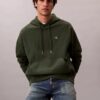 Bluza z kapturem z wysokiej jakości frotte o luźnym kroju z Monogramem Bluza z kapturem z wysokiej jakości frotte o luźnym kroju z Monogramem