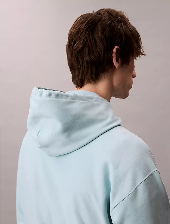 Bluza z kapturem z wysokiej jakości frotte o luźnym kroju z Monogramem Bluza z kapturem z wysokiej jakości frotte o luźnym kroju z Monogramem
