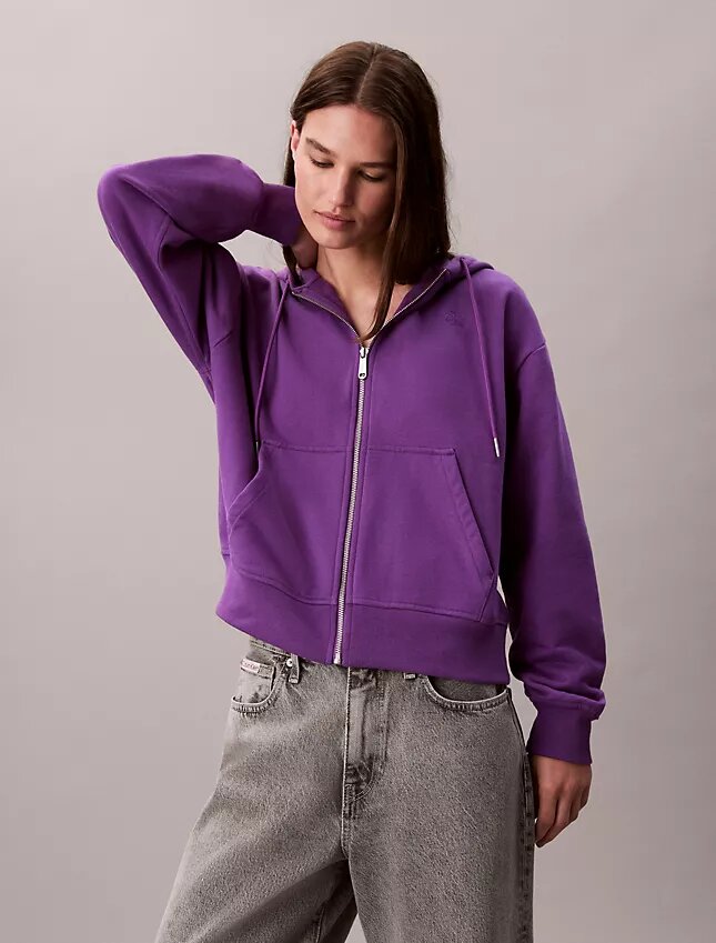 Bluza z kapturem z zamkiem błyskawicznym i logo Archive Bluza z kapturem z zamkiem błyskawicznym i logo Archive