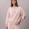 Bluza z luźnym krojem z dzianiny frotte Monologo Bluza z luźnym krojem z dzianiny frotte Monologo