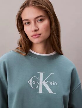 Bluza z luźnym krojem z dzianiny frotte Monologo