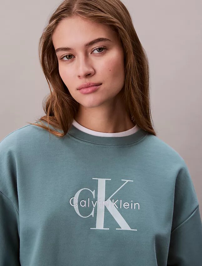 Bluza z luźnym krojem z dzianiny frotte Monologo Bluza z luźnym krojem z dzianiny frotte Monologo
