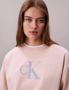 Bluza z luźnym krojem z dzianiny frotte Monologo