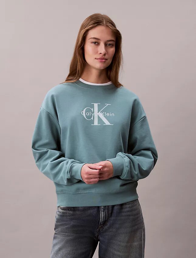 Bluza z luźnym krojem z dzianiny frotte Monologo Bluza z luźnym krojem z dzianiny frotte Monologo