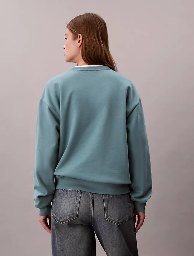 Bluza z luźnym krojem z dzianiny frotte Monologo Bluza z luźnym krojem z dzianiny frotte Monologo