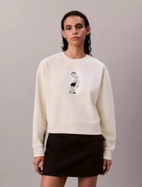 Bluza z nadrukiem Kate Moss Terry