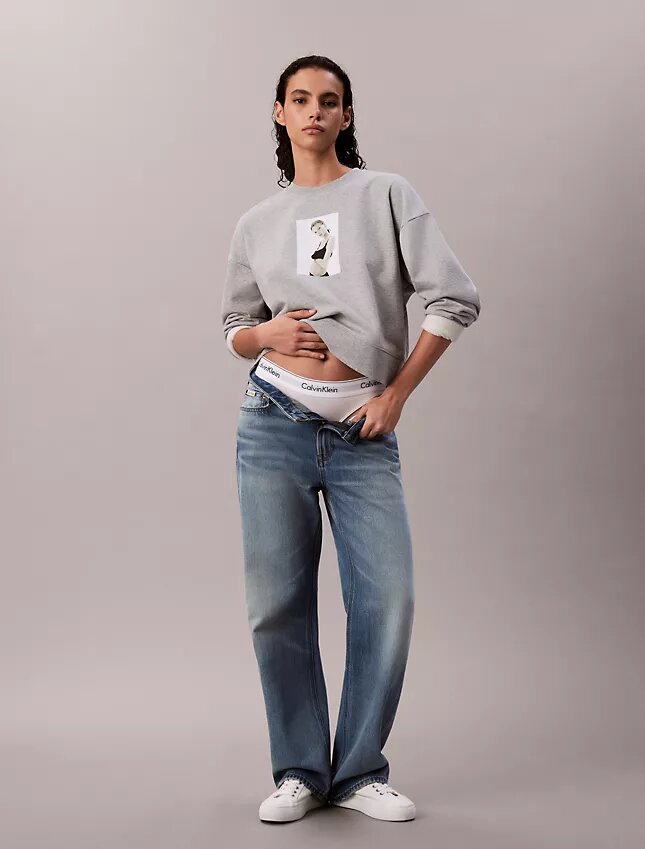 Bluza z nadrukiem Kate Moss Terry Bluza z nadrukiem Kate Moss Terry