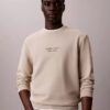 Bluza z okrągłym dekoltem z frotte z nadrukiem logo Bluza z okrągłym dekoltem z frotte z nadrukiem logo