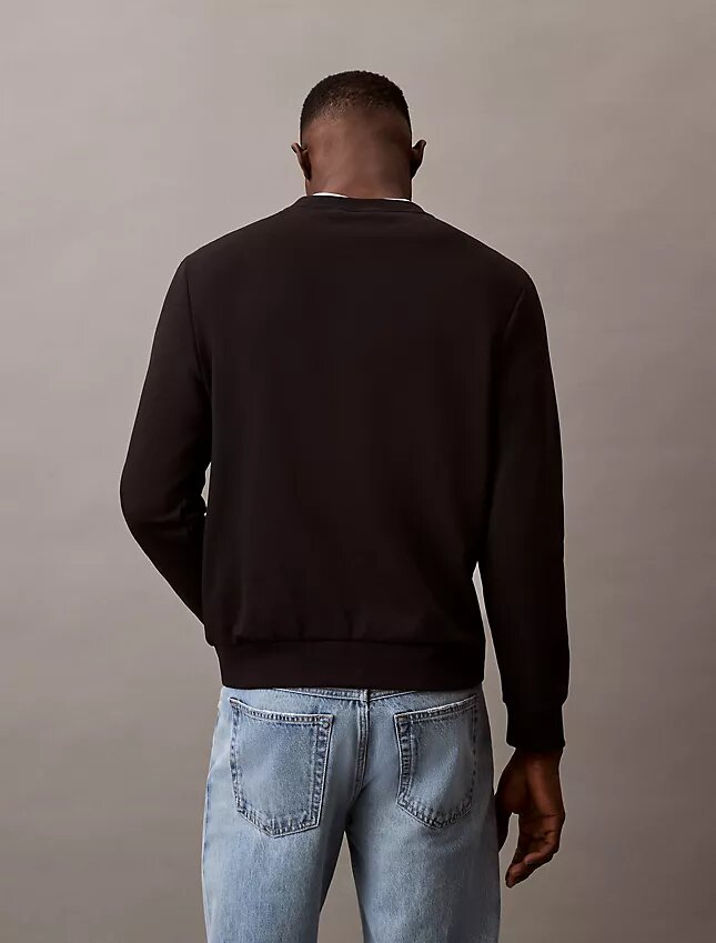 Bluza z okrągłym dekoltem z polaru z logo z archiwum Bluza z okrągłym dekoltem z polaru z logo z archiwum