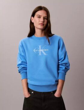 Bluza z polaru Monologo o luźnym kroju