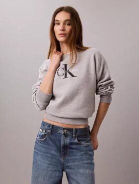Bluza z polaru Monologo o luźnym kroju