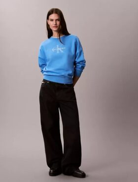 Bluza z polaru Monologo o luźnym kroju