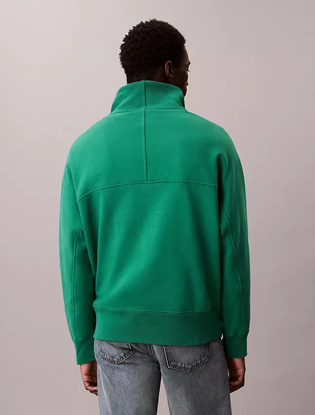 Bluza z polaru premium o luźnym kroju z zamkiem 1/4 Bluza z polaru premium o luźnym kroju z zamkiem 1/4