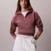 Bluza z polaru z Monogramem i zamkiem 1/4 Bluza z polaru z Monogramem i zamkiem 1/4