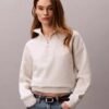 Bluza z polaru z Monogramem i zamkiem 1/4 Bluza z polaru z Monogramem i zamkiem 1/4