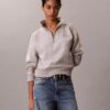 Bluza z polaru z Monogramem i zamkiem 1/4 Bluza z polaru z Monogramem i zamkiem 1/4