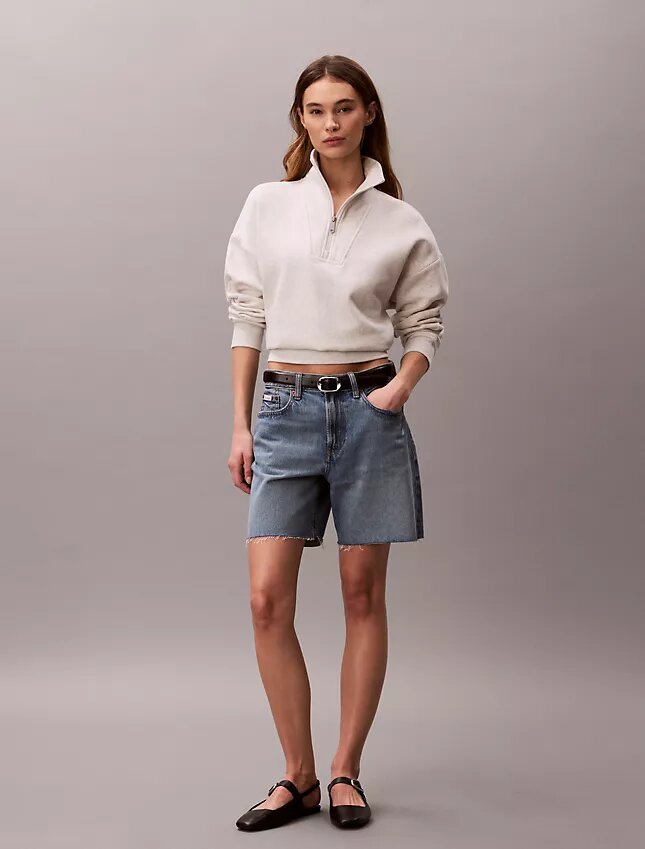 Bluza z polaru z Monogramem i zamkiem 1/4 Bluza z polaru z Monogramem i zamkiem 1/4
