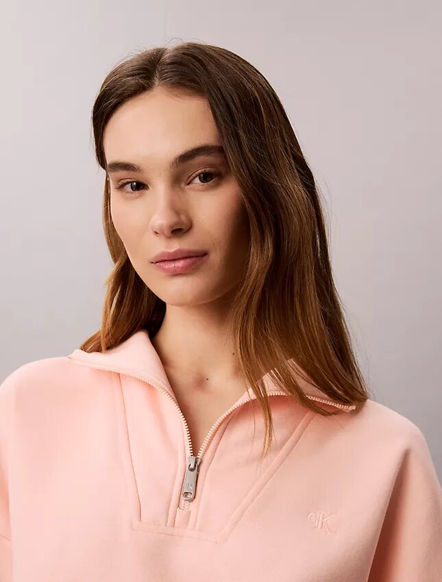 Bluza z polaru z Monogramem i zamkiem 1/4 Bluza z polaru z Monogramem i zamkiem 1/4