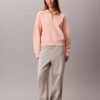 Bluza z polaru z Monogramem i zamkiem 1/4 Bluza z polaru z Monogramem i zamkiem 1/4
