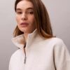 Bluza z polaru z Monogramem i zamkiem 1/4 Bluza z polaru z Monogramem i zamkiem 1/4