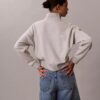 Bluza z polaru z Monogramem i zamkiem 1/4 Bluza z polaru z Monogramem i zamkiem 1/4