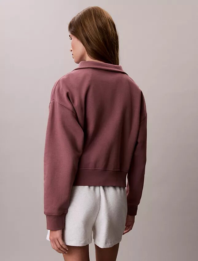 Bluza z polaru z Monogramem i zamkiem 1/4 Bluza z polaru z Monogramem i zamkiem 1/4