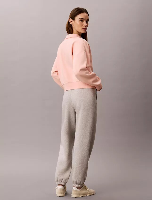 Bluza z polaru z Monogramem i zamkiem 1/4 Bluza z polaru z Monogramem i zamkiem 1/4