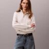 Bluza z polaru z Monogramem i zamkiem 1/4 Bluza z polaru z Monogramem i zamkiem 1/4