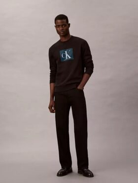 Bluza z polaru z warstwowym Monogramem