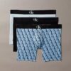 Bokserki z Cotton Stretch z nadrukiem monogramu, pakiet 3 sztuki