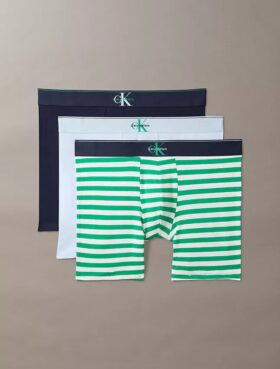 Bokserki z Cotton Stretch z nadrukiem monogramu, pakiet 3 sztuki