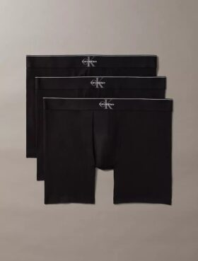 Bokserki z Cotton Stretch z nadrukiem monogramu, pakiet 3 sztuki