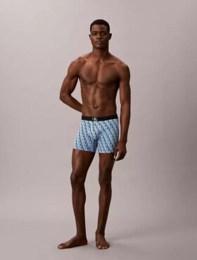 Bokserki z Cotton Stretch z nadrukiem monogramu, pakiet 3 sztuki
