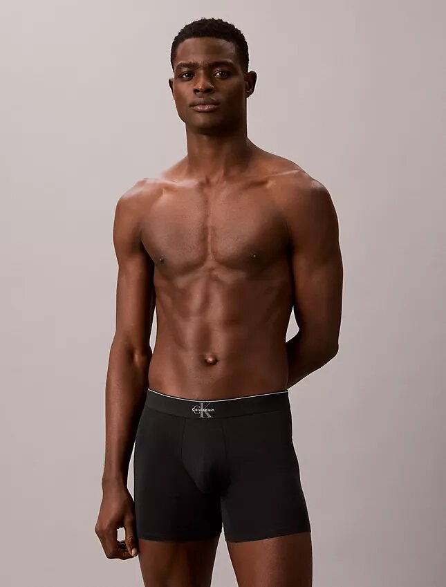 Bokserki z Cotton Stretch z nadrukiem monogramu, pakiet 3 sztuki Bokserki z Cotton Stretch z nadrukiem monogramu, pakiet 3 sztuki