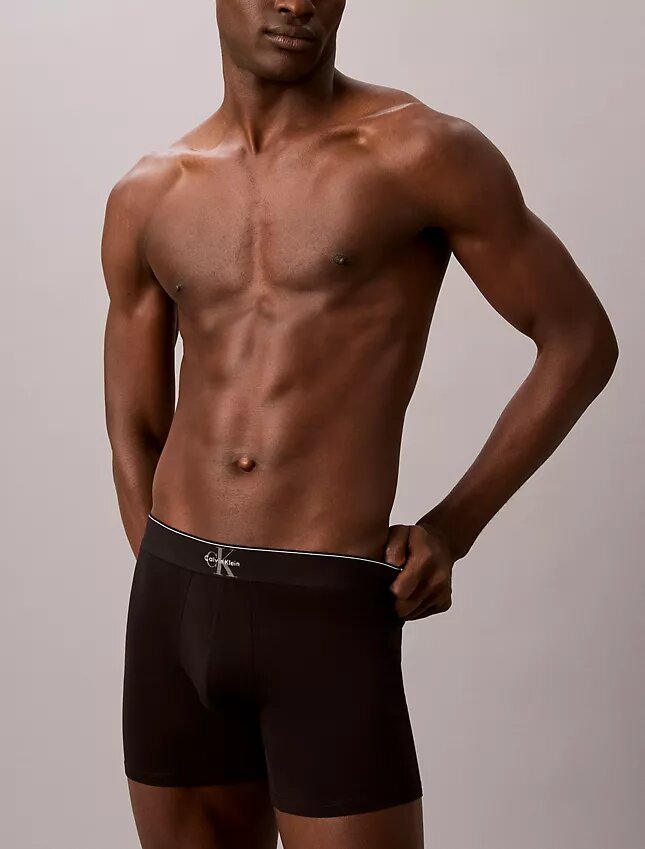 Bokserki z Cotton Stretch z nadrukiem monogramu, pakiet 3 sztuki Bokserki z Cotton Stretch z nadrukiem monogramu, pakiet 3 sztuki