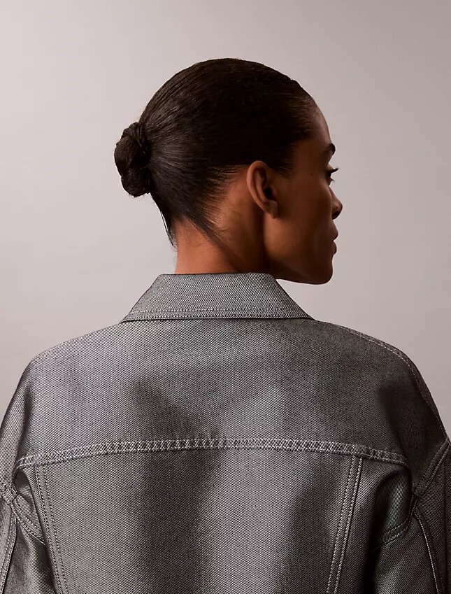 Bomber z błyszczącego denimu Bomber z błyszczącego denimu