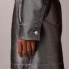 Bomber z błyszczącego denimu Bomber z błyszczącego denimu